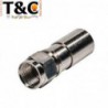 CONECTOR COAXIAL RG6 P/CRIMPEAR