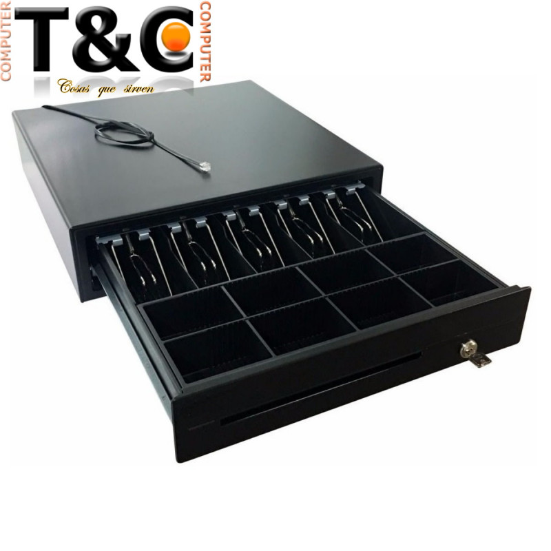 CAJA DE DINERO ELECTRONICA 4B/8M COLOR NEGRO