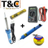 PACK CAUTIN 30W+PASTA +SOLDADURA TUBO +EXTRACTOR+TESTER