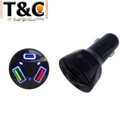 CARGADOR USB 12 VOLTS CON 2...