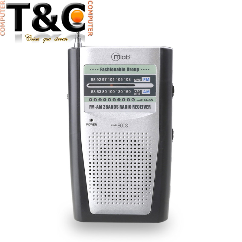 RADIO PORTABLE MICROLAB DOBLE BANDA AM/FM