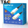 CABLE HDTV 2.0 4K FIBRA OPTICO 30M 100% COBRE OD5.3