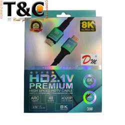 CABLE HDMI 5 MT V2.1 8K@60HZ