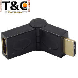 ADAPT. CONECTOR HDMI H/Macho 180º