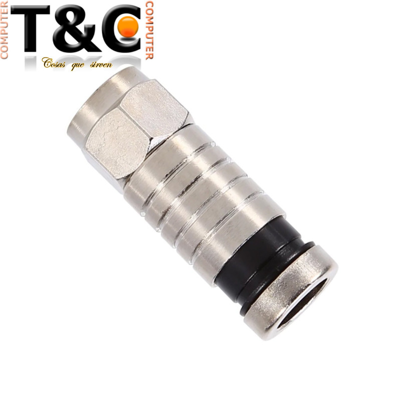 CONECTOR COAXIAL RG6 P/CRIMPEAR