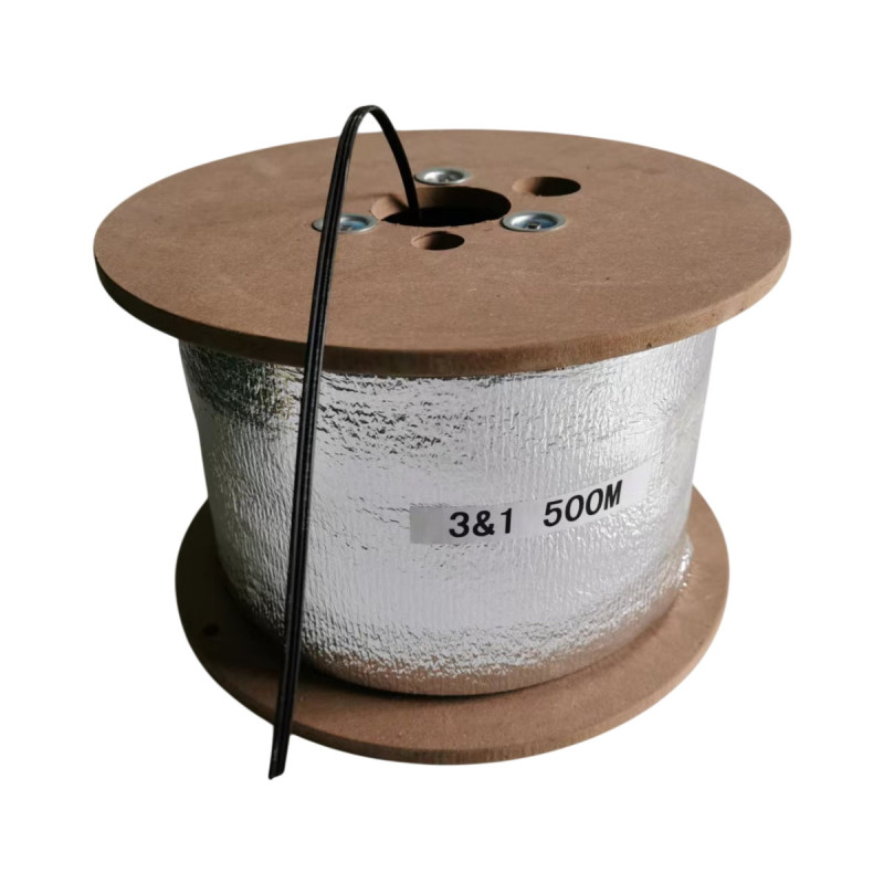 CABLE FTTH FIBRA OPTICA 500M UN NUCLEO SIN CONECT EXTERNA NEGRO GJYXCH-1B