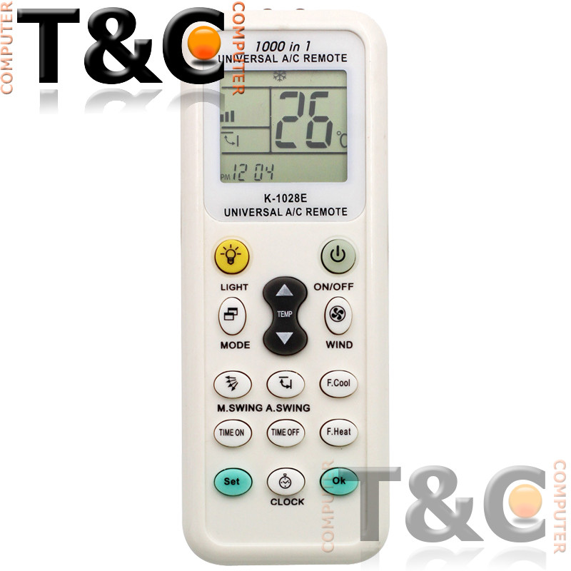 CONTROL REMOTO UNIVERSAL AIRE ACONDICIONADO K1028E