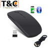 MOUSE BLUETOOTH+2.4G CON BATERIA CARGA USB NEGRO/BLANCO