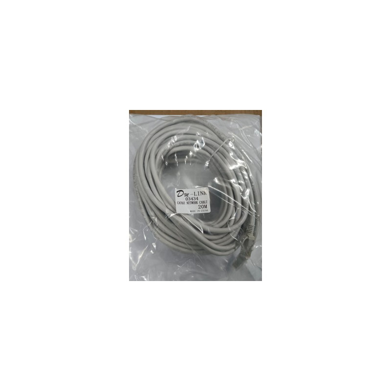 CABLE RED CAT 6 ARMARDO POR 20M COLOR GRIS