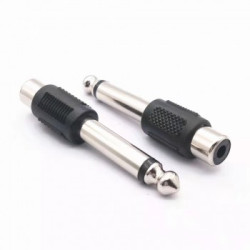 ADAPTADOR RCA A JACK 6.5 MONO