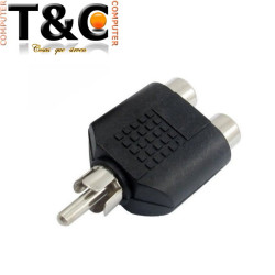 1 RCA macho a 2 RCA hembra.