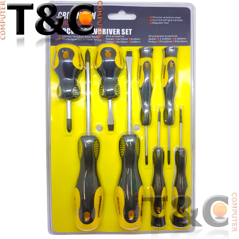DESTORNILLADOR CROWMAN 8PC DECM1208
