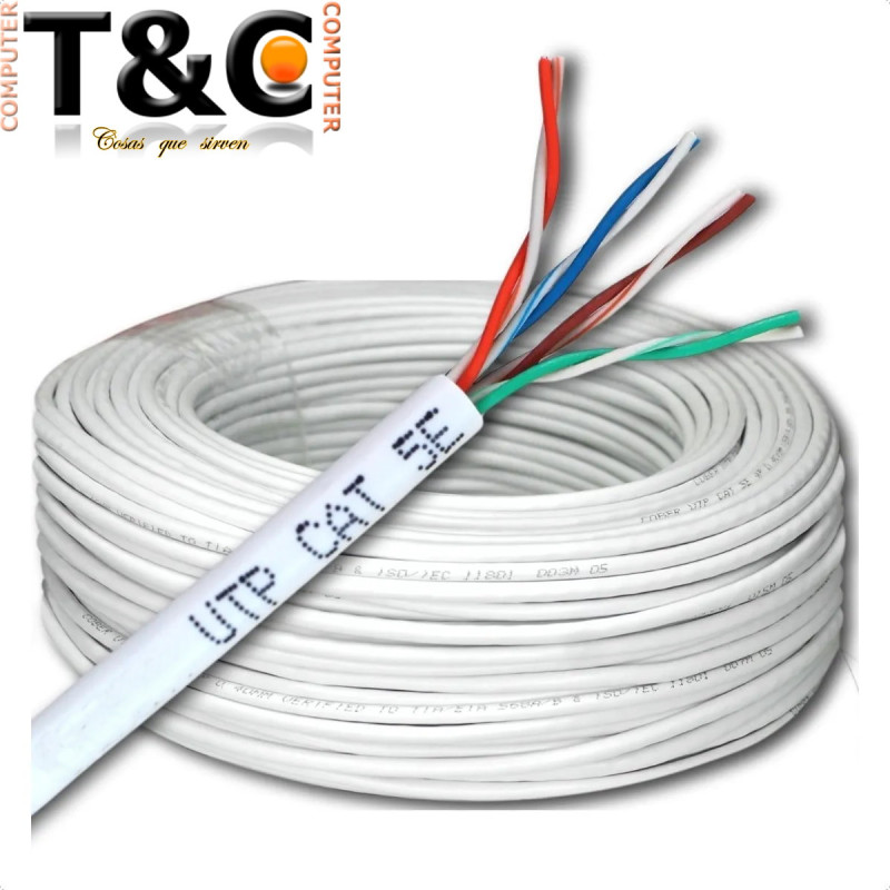 25 MTS UTP CAT 5E INT. MULTIFILAR 100% COBRE