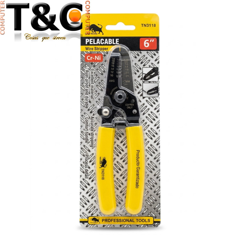 ALICATE CORTANTE 6" TORO NEGRO