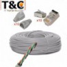 PACK 100MTS CAT5E INT+10 RJ-45 PL+10 CAPUCHONES