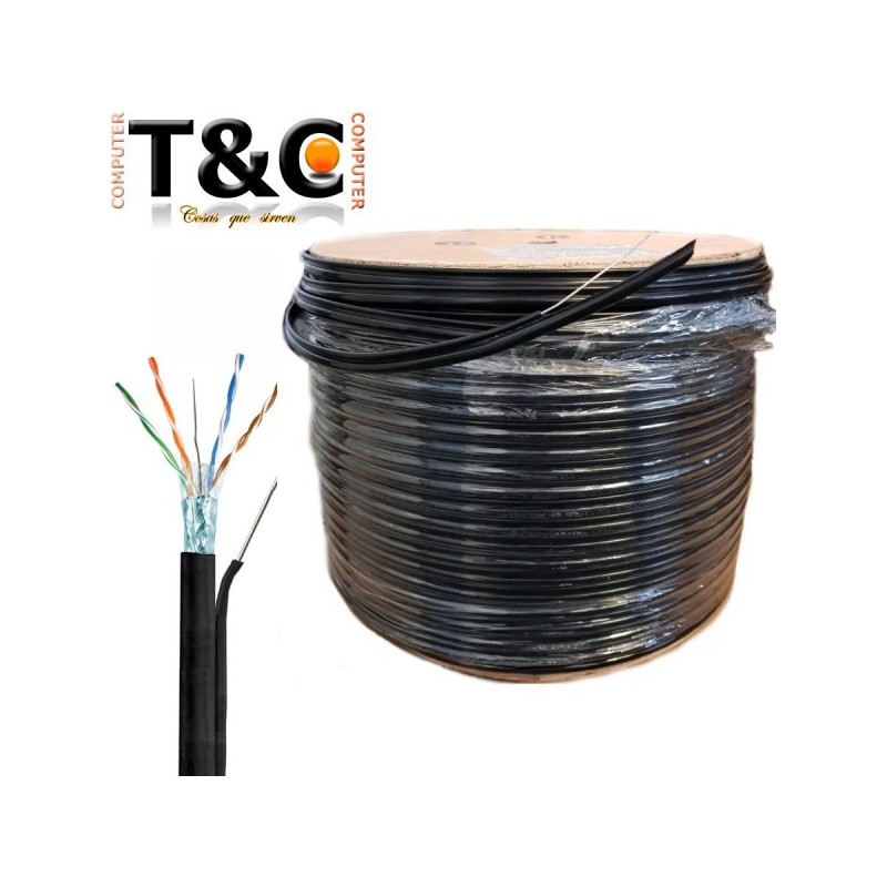 CABLE UTP EXTERIOR CAT 6 / 305MTS C/TENSOR SD