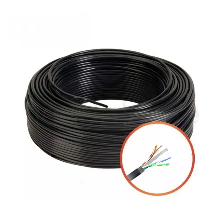 ROLLO 50 MTS UTP EXTERIOR CAT 6 100% COBRE