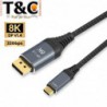 CABLE USB-C A DISPLAYPORT 1.4 A 8K /1 MT.