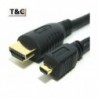 CABLE HDMI/HDMI MICRO(D) 1.5cm.