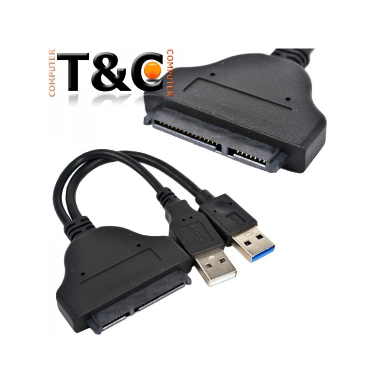 ADAP. HDD SATA 2.5" 22 PINES A USB 3.0 + USB 2.0 5GBPS - CABLE Y