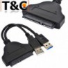 ADAP. HDD SATA 2.5" 22 PINES A USB 3.0 + USB 2.0 5GBPS - CABLE Y