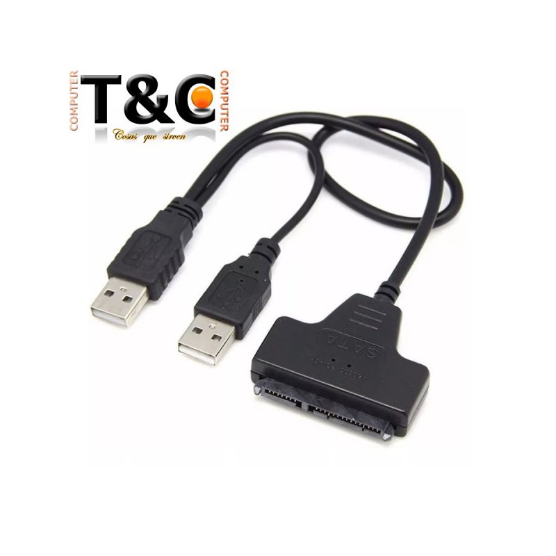 ADAP. HDD SATA 2.5" 22 PINES A USB 2.0 CABLE Y