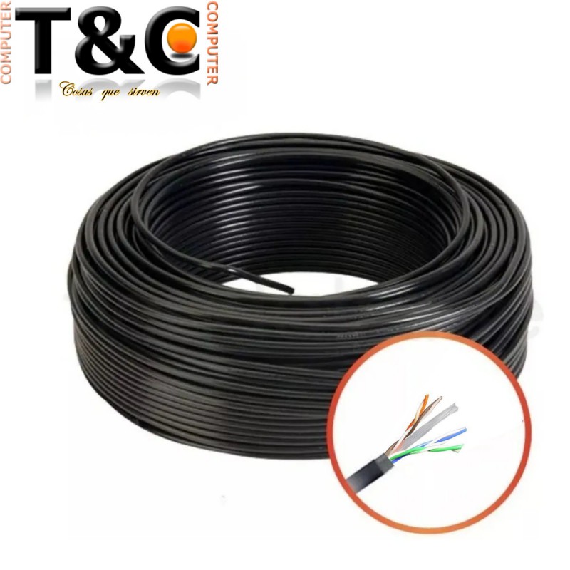 ROLLO 50 MTS UTP EXTERIOR CAT 5E 100% COBRE