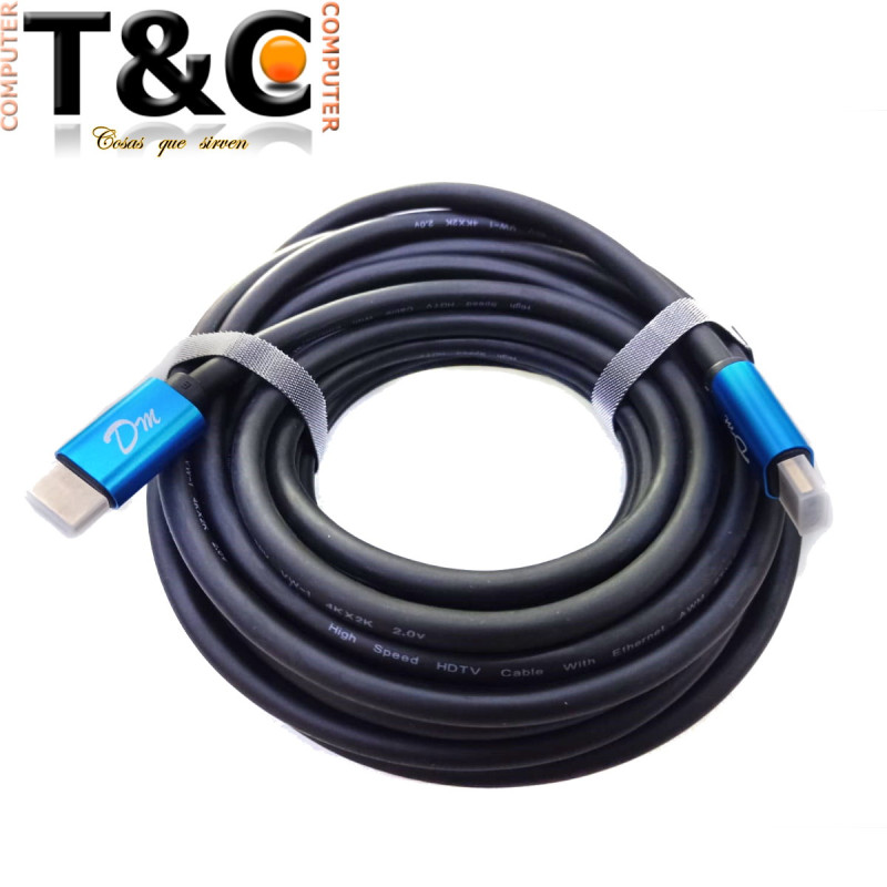 CABLE 10M HDMI 2.0 4K@30HZ ALUMINIO