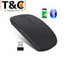 MOUSE BLUETOOTH+2.4G CON BATERIA CARGA COLOR NEGRO Y BLANCA