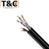 ROLLO 50 MTS UTP CAT 5E EXTERIOR+CORRIENTE