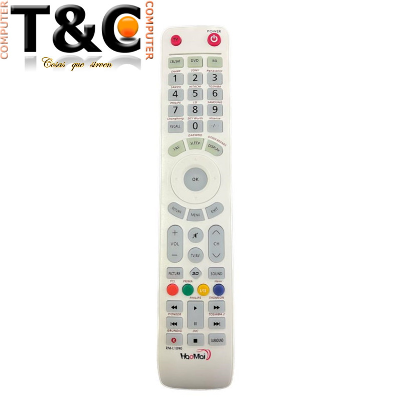 CONTROL UNIVERSAL PARA TV/LCD RM-L1090